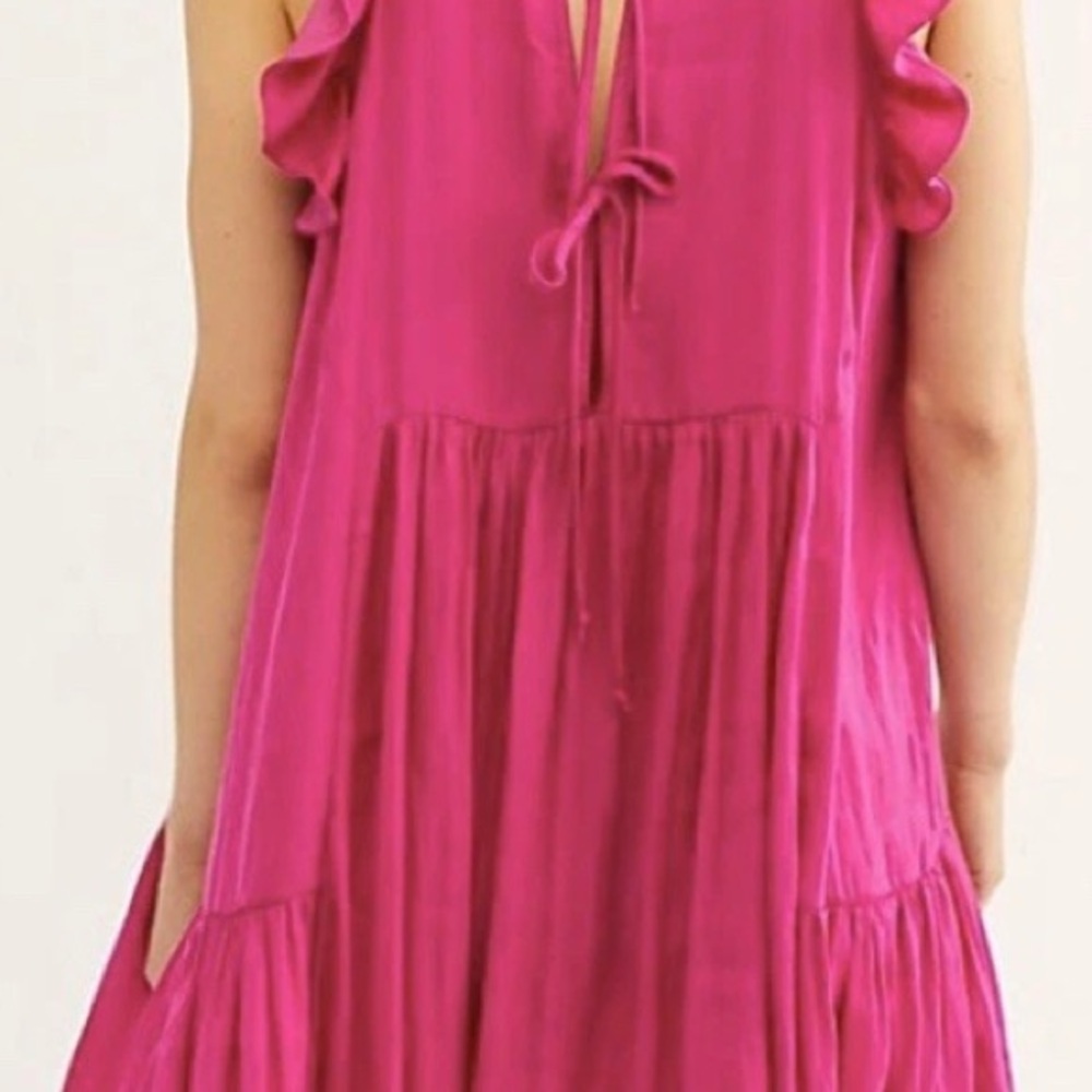 Intimately Free People Want Your Love Mini Dress in Deep Orchid - Size Large. - Picture 6 of 6